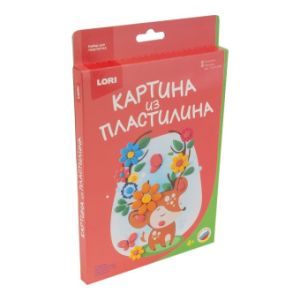Картина из пластилина "Оленёнок"