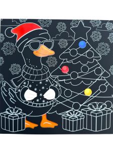 Волшебный скретч "Стильный гусь" без европодвеса