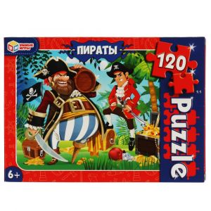 Пираты. Пазл классический в коробке 120 деталей.