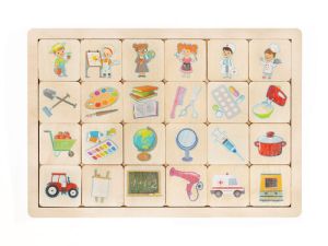 Игра развивающая деревянная "Профессии"